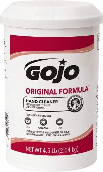 GOJO - 4.5 Lb Dispenser Refill Cream Waterless Hand Cleaner - White, Fragrance Free Scent - Strong Tooling