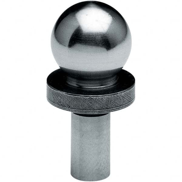 TE-CO - 1" Ball Diam, 1/2" Shank Diam, Alloy Steel Inspection Tooling Ball - Strong Tooling