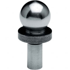 TE-CO - 1/2" Ball Diam, 1/4" Shank Diam, Alloy Steel Inspection Tooling Ball - Strong Tooling