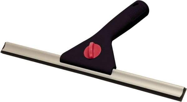 O-Cedar - 12" Polypropylene Blade Window Squeegee - Threaded End, Plastic Holder - Strong Tooling