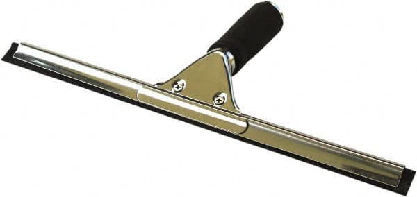 O-Cedar - 12" Rubber Blade Window Squeegee - Threaded End, Stainless Steel Holder - Strong Tooling