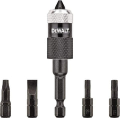 DeWALT - 6 Piece, Screwdriver Bit Set - #2, 1/4" Drive, Slotted, Phillips, Square Point - Strong Tooling