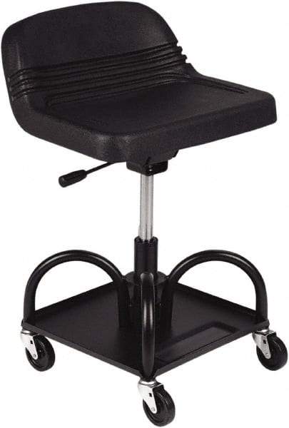 Whiteside - 480 Lb Capacity, 4 Wheel Adjustable Creeper Seat - Steel, 27" High x 15" Wide - Strong Tooling