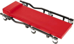 Whiteside - 570 Lb Capacity, 6 Wheel Heavy-Duty Creeper - Steel, 34" Long x 4" High x 17" Wide - Strong Tooling