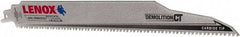 Lenox - 12" Long x 1" Thick, Carbide Reciprocating Saw Blade - Tapered Profile, 6 TPI, Toothed Edge, Tang Shank - Strong Tooling