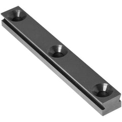 Raptor Workholding - 1 Piece Vise Straight Dovetail Master Jaw Insert - Steel, 1/2" Long, 3/8" High - Strong Tooling