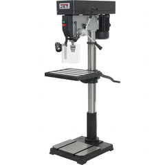 Jet - 22" Swing, Step Pulley Drill Press - 12 Speed, 1-1/2 hp, Single Phase - Strong Tooling