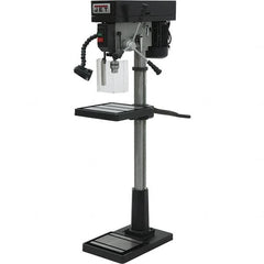 Jet - 17" Swing, Step Pulley Drill Press - 12 Speed, 1 hp, Single Phase - Strong Tooling