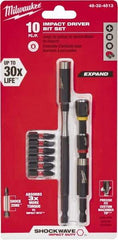 Milwaukee Tool - Impact Ready Accessory Set - 1/4" Hex Drive, Phillips, Slotted, Torx, Square Point - Strong Tooling