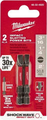 Milwaukee Tool - Impact Ready Accessory Set - 1/4" Hex Drive, Slotted Point - Strong Tooling