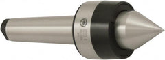 Bison - MT6 Morse Taper Shank, 90mm Head Diam, Live Center - 3,000 Max RPM, 60.5mm Point Diam, 2.46" Point Len, 3,086 Lb Max Workpc, Standard Point - Strong Tooling