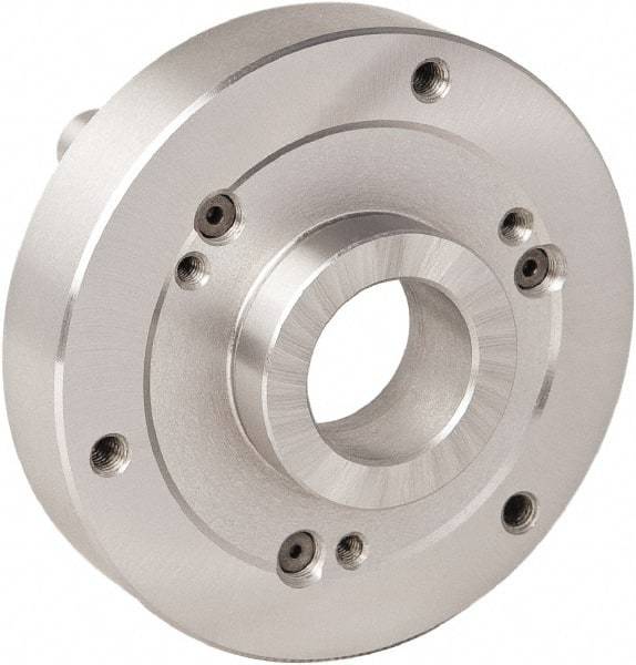 Bison - Adapter Back Plate for 20" Diam Bison Set-Tru Lathe Chucks - D1-8 Mount, 136mm Through Hole Diam - Strong Tooling