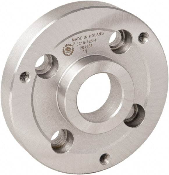 Bison - Adapter Back Plate for 5" Diam Bison Set-Tru Lathe Chucks - A1/A2-5 Mount, 35mm Through Hole Diam - Strong Tooling