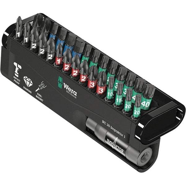 Wera - Power & Impact Screwdriver Bit Sets Point Type: Hex; Phillips; Torx Tool Type: Hex; Phillips; Torx - Strong Tooling