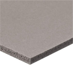 Value Collection - 1/16" Thick x 1/2" Wide x 6' Long Gray Closed Cell Silicone Foam Rubber Roll - Stock Length, Adhesive Back, -60°F to 400°F - Strong Tooling