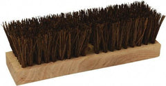 O-Cedar - 2" Bristle Length, Palmyra Deck Scrub Brush - 10" Long x 3" Wide Head, 10" OAL, Black, Wood Block - Strong Tooling