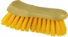 O-Cedar - 1-3/8" Bristle Length, Polypropylene Utility Scrub Brush - 6" Long x 3" Wide Head, 6" OAL, Beige, Plastic Block - Strong Tooling