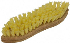 O-Cedar - 1" Bristle Length, Polypropylene Scrub Brush - 9" Long x 2-1/2" Wide Head, 9" OAL, Beige, Foam Block - Strong Tooling