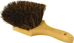 O-Cedar - 2" Bristle Length, Palmyra Utility Scrub Brush - 9" Long x 3" Wide Head, 9" OAL, Black, Wood Block - Strong Tooling