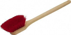 O-Cedar - 2" Bristle Length, Polypropylene Utility Scrub Brush - 20" Long x 3" Wide Head, 20" OAL, Red, Plastic Block - Strong Tooling