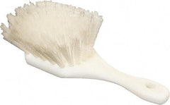 O-Cedar - 2" Bristle Length, Nylon Utility Scrub Brush - 9" Long x 3" Wide Head, 9" OAL, White, Foam Block - Strong Tooling