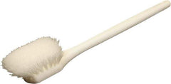 O-Cedar - 2" Bristle Length, Nylon Utility Scrub Brush - 20" Long x 3" Wide Head, 20" OAL, White, Foam Block - Strong Tooling