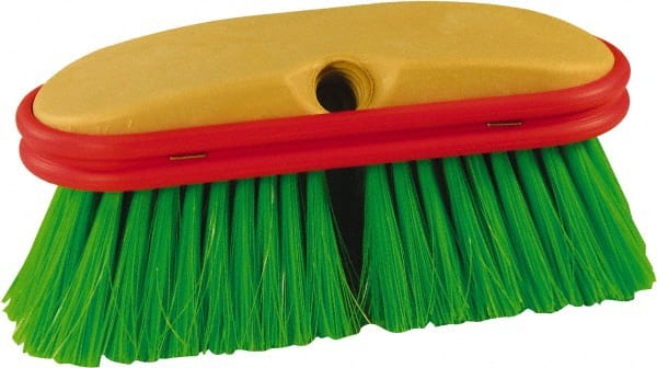 10″ OAL, Vehicle Window Wash Brush Green Nylon Bristles, 2-1/2″ Trim Length