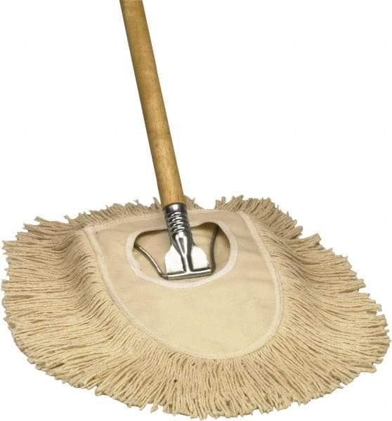 O-Cedar - 54" Long x 8-1/2" Wide Metal & Wood Dust Mop Frame & Handle - Beige, Gray & Tan, Slip-On - Strong Tooling