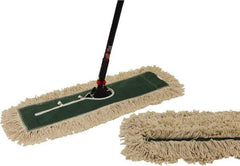 O-Cedar - 60" Long x 24" Wide Cotton & Metal Dust Mop Kit - White, Green & Black, Snap-On - Strong Tooling