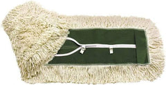 O-Cedar - 24" Long x 5" Wide Cotton Dust Mop Head - Key-Slot Snaps, Launderable - Strong Tooling