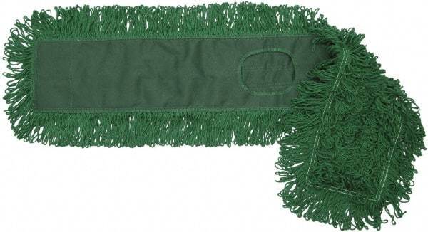 O-Cedar - 36" Long x 5" Wide Cotton Dust Mop Head - Slip-On/Slip-Through Backing, Launderable - Strong Tooling