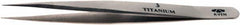 Aven - 4-7/8" OAL 3 Precision Tweezers - Fine Straight Point - Strong Tooling