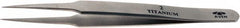 Aven - 4-3/4" OAL 2-SA Precision Tweezers - Fine Straight Point - Strong Tooling