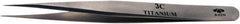 Aven - 4-1/4" OAL 3C Precision Tweezers - Fine Straight Point - Strong Tooling