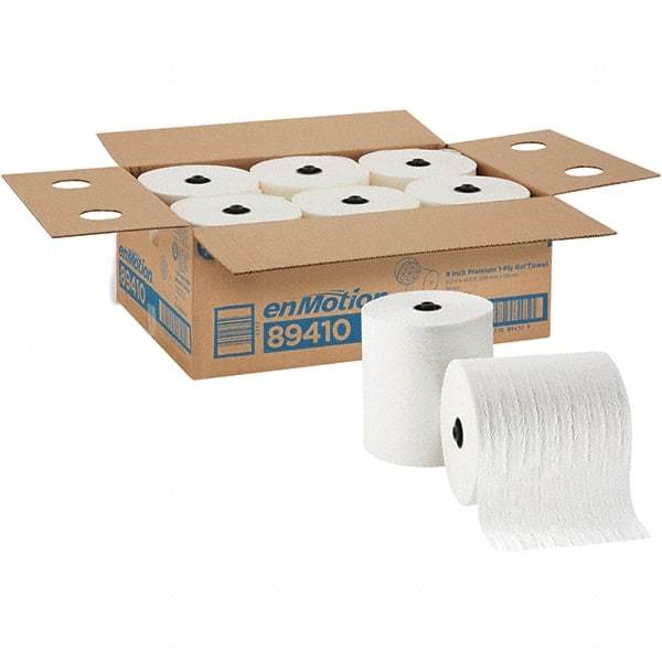 Georgia Pacific - Hard Roll of 1 Ply White Paper Towels - 8-1/4" Wide, 425' Roll Length - Strong Tooling