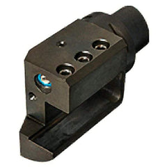 Iscar - Right Hand Cut, C5 Modular Connection, Square Shank Lathe Modular Clamping Unit - Through Coolant - Exact Industrial Supply