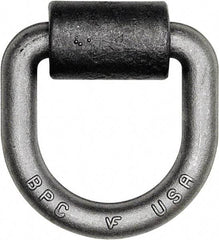 Buyers Products - Steel D-Ring with Integral Bracket - 4-1/2" Long, Gray, For Use with Cargo Control - Strong Tooling