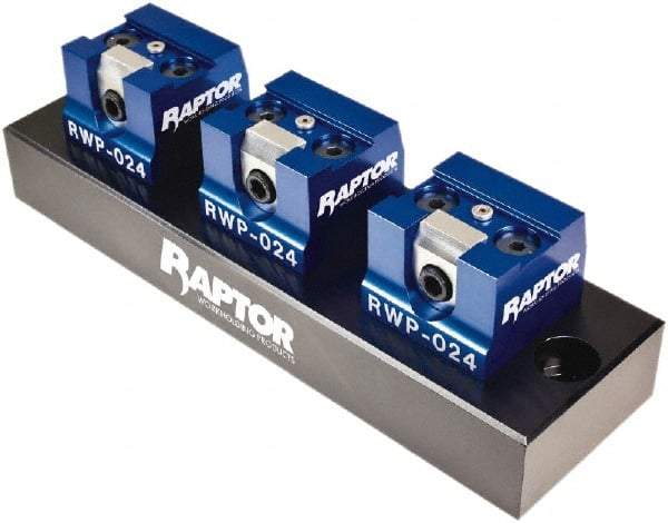 Raptor Workholding - 3/4" Jaw Width, 2-7/8" High x 10" Long x 4" Wide Dovetail Vise - For Use with 4 & 5 Axis Workholding Systems - Strong Tooling