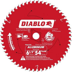 Freud - 6-1/2" Blade Diam, 56 Teeth, Carbide-Tipped Cold Saw Blade - 5/8" Arbor Hole Diam, 0.045" Blade Thickness - Strong Tooling