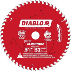 Freud - 5-7/8" Blade Diam, 52 Teeth, Carbide-Tipped Cold Saw Blade - 5/8" Arbor Hole Diam, 0.045" Blade Thickness - Strong Tooling