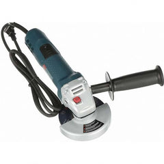 Bosch - 4-1/2" Wheel Diam, 11,000 RPM, Corded Angle & Disc Grinder - 5/8-11 Spindle, 120 Volts, 7.5 Amps - Strong Tooling