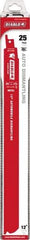 Freud - 12" Long x 1" Thick, Bi-Metal Reciprocating Saw Blade - Straight Profile, 14 to 18 TPI, Toothed Edge, Tang Shank - Strong Tooling