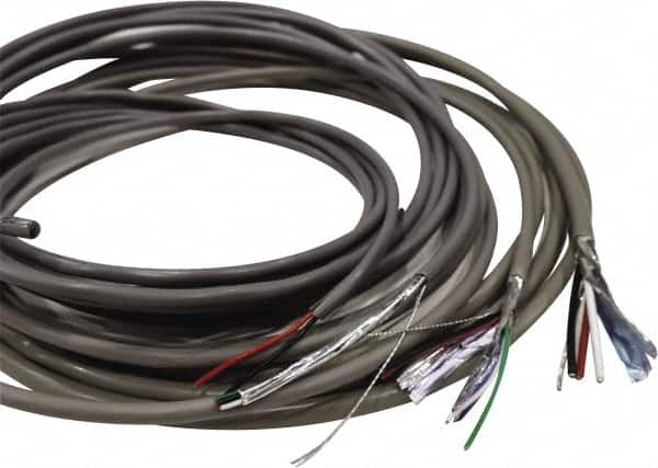 Made in USA - 18 AWG, 2 Wire, 1,000' OAL Unshielded Automation & Communication Cable - PVC Insulation, Bare Copper Conductor, 300 Volts, 0.144" OD - Strong Tooling