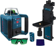 Bosch - 650' Measuring Range, 1/8" at 100' Accuracy, Self-Leveling Horizontal & Vertical Rotary Laser - ±5° Self Leveling Range, 1 Beam, 2-D Battery Included - Strong Tooling