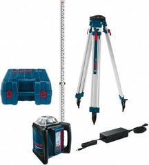 Bosch - 1,650' Measuring Range, 1/16" at 100' Accuracy, Self-Leveling Horizontal Rotary Slope Laser - ±5° Self Leveling Range, 1 Beam - Strong Tooling