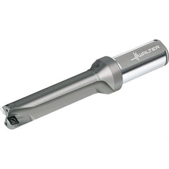 Walter - 64mm Max Drill Depth, 4xD, 16mm Diam, Indexable Insert Drill - 2 Inserts, 25mm Shank Diam, Straight Shank - Strong Tooling