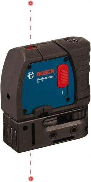 Bosch - 2 Beam 100' Max Range Self Leveling Dot Laser Level - 1/4" at 100' & 1/8" at 30' Accuracy, Battery Included - Strong Tooling