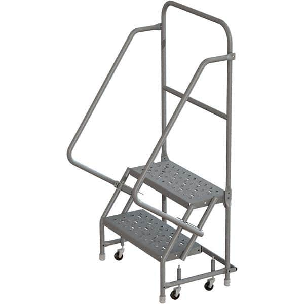 TRI-ARC - Rolling & Wall Mounted Ladders & Platforms Type: Rolling Warehouse Ladder Style: Rolling Platform Ladder - Strong Tooling