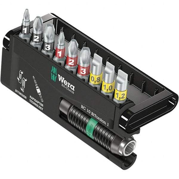 Wera - Power & Impact Screwdriver Bit Sets Point Type: Phillips; Pozidriv; Slotted Tool Type: Phillips; Pozidriv; Slotted - Strong Tooling