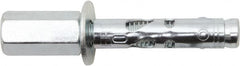 Powers Fasteners - 3/8" Diam, 3/8" Drill, 1-7/8" OAL, 2" Min Embedment Sleeve Concrete Anchor - 1018 Steel, Zinc-Plated Finish, Hex Head, Hex Drive, 1-7/8" Thread Length - Strong Tooling